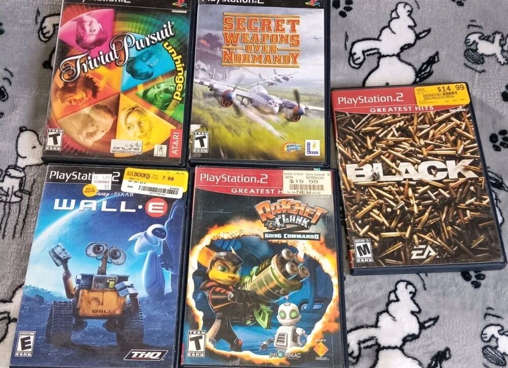 Lot Of 5 Vintage Playstation 2 Games All Tested Works Great